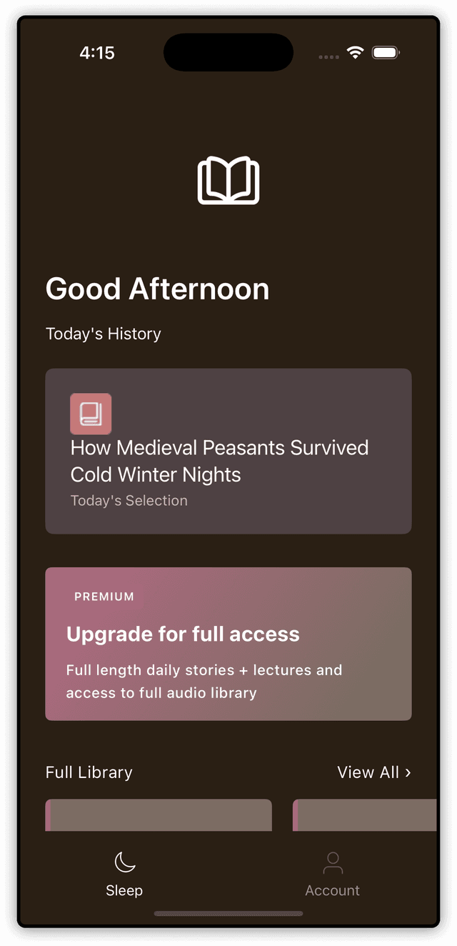 Home Screen